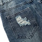 Kids Denim Overalls Colored Ripped Rompers