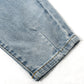 Ripped Denim Elastic Band Jeans
