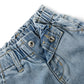 Ripped Denim Elastic Band Jeans