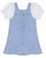 Baby Little Girl Denim Dress,Summer Short Sleeve Denim Tops