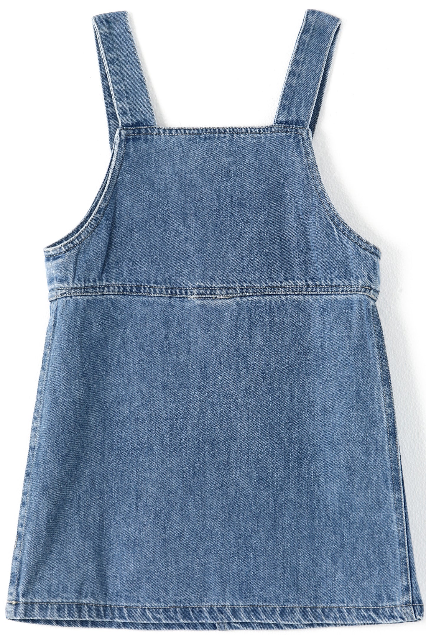 Baby Little Girl Denim Overalls,Simple Design Summer Jumpsuit Dress