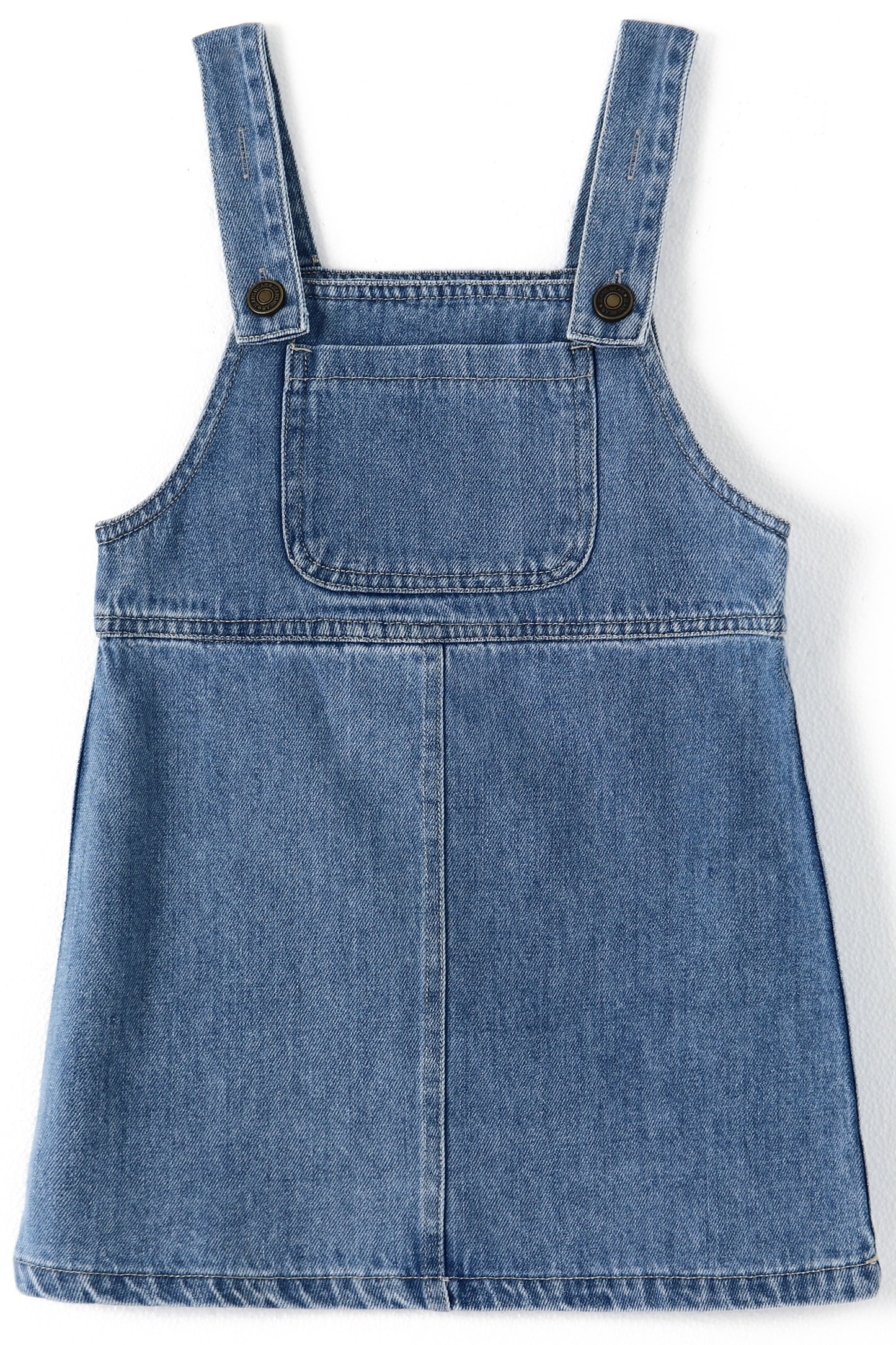Baby Little Girl Denim Overalls,Simple Design Summer Jumpsuit Dress