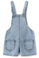 4-10T Girls Boys Jeans Shorts,Adjustable Straps Summer Denim Shortalls