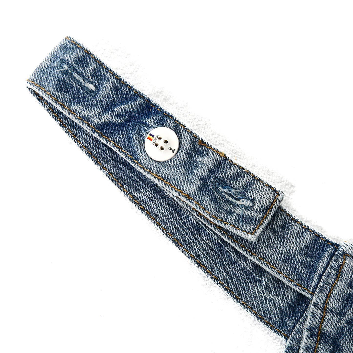 4-10T Girls Boys Jeans Shorts,Adjustable Straps Summer Denim Shortalls