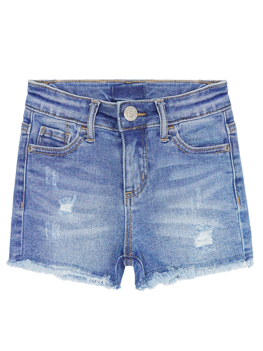 Girls Slim-fit Denim Shorts,Ripped Simple Design Summer Half Jeans Pants
