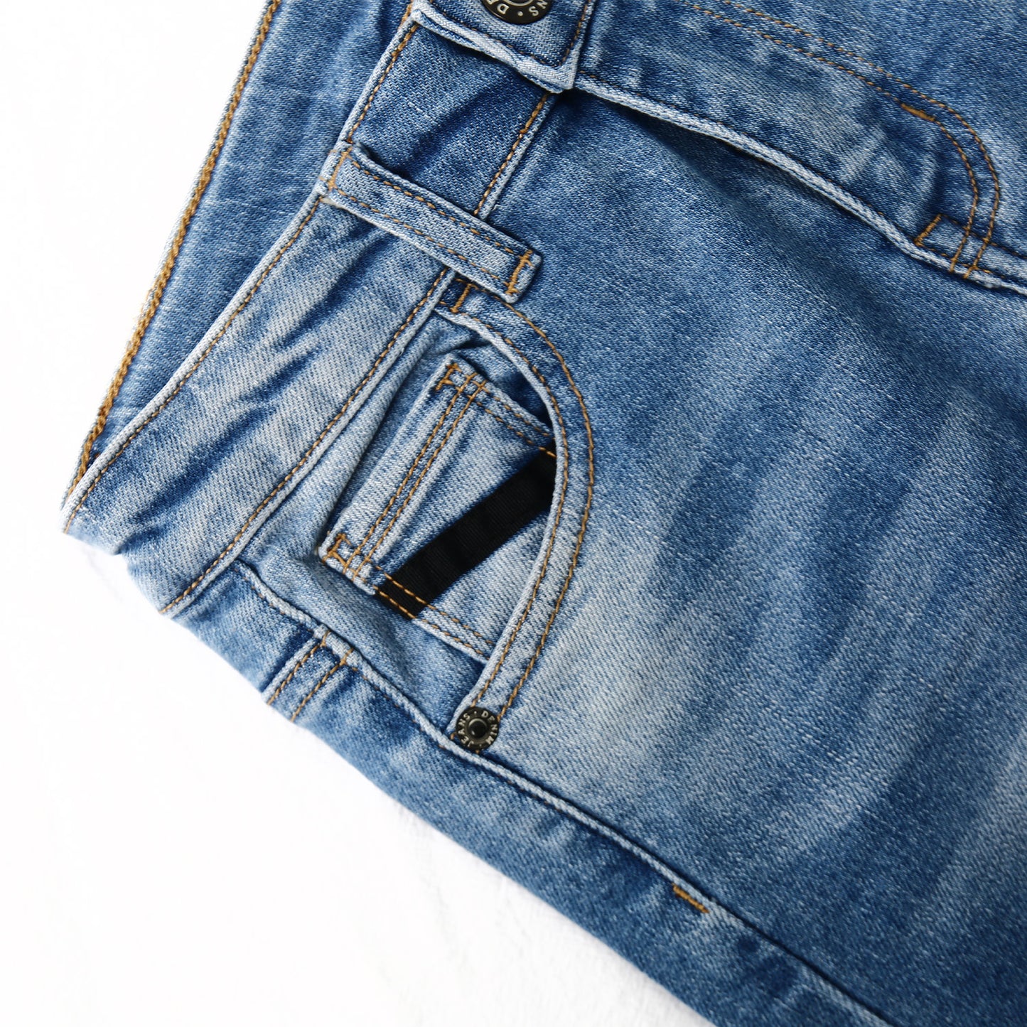 Girl Little Kid Straight Slim Fit Elastic Band Inside  Denim Jeans