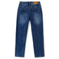 Boy Little Kid Ripped Elastic Band Inside Slim Fit Denim Jeans Pants