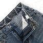Girl Little Kid Ripped Elastic Band Inside Straight Fit Denim Jeans