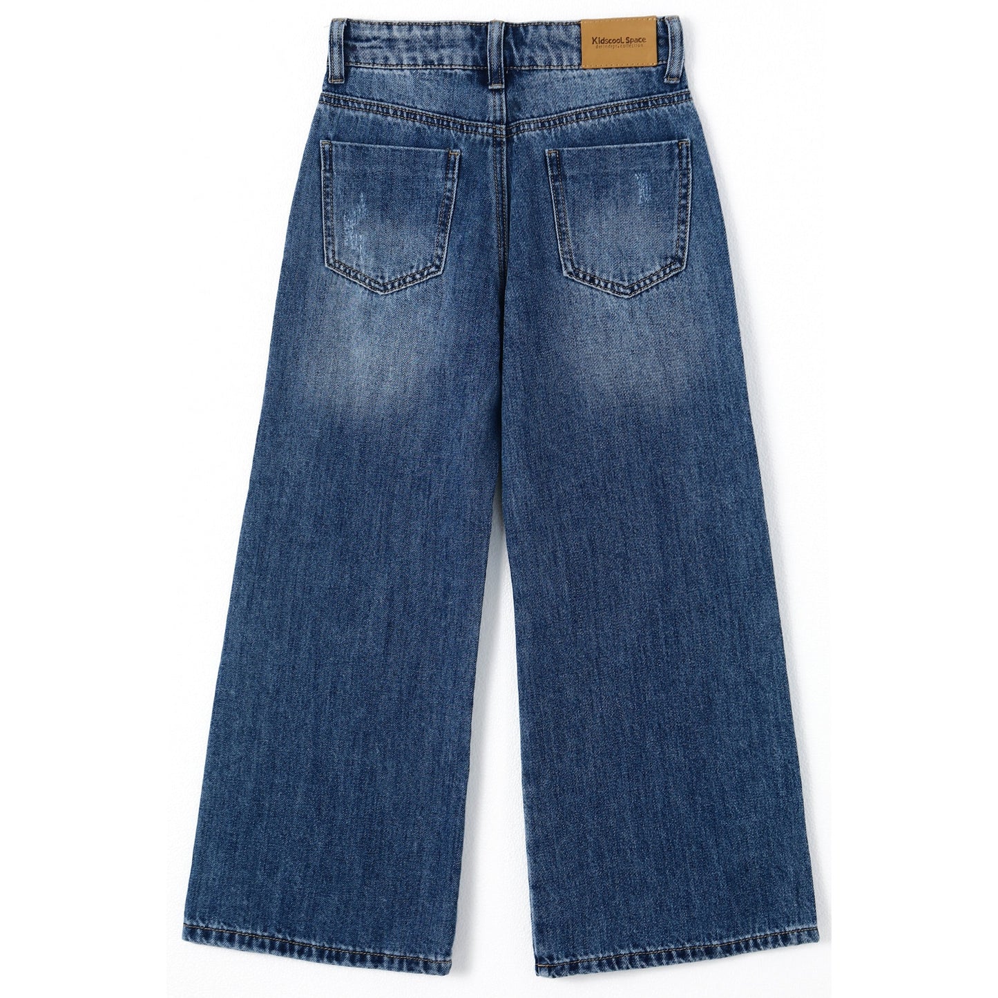 Girl Kid Wide Leg Slim Fit Fashion Denim Jeans Pants