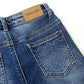 Girl Little Kid Ripped Elastic Band Inside Straight Slim Fit Denim Jeans Pants