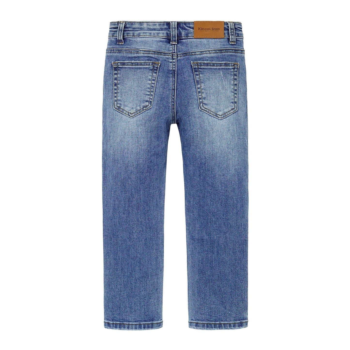 Girl Slim Jeans,5-14T Straight Fit Simple Desgin Denim Pants