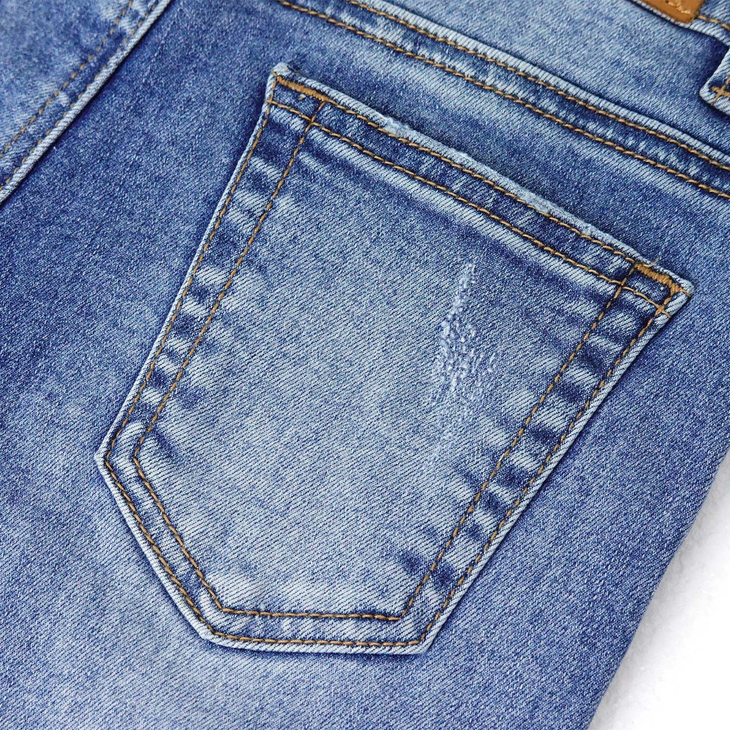 Girl Slim Jeans,5-14T Straight Fit Simple Desgin Denim Pants