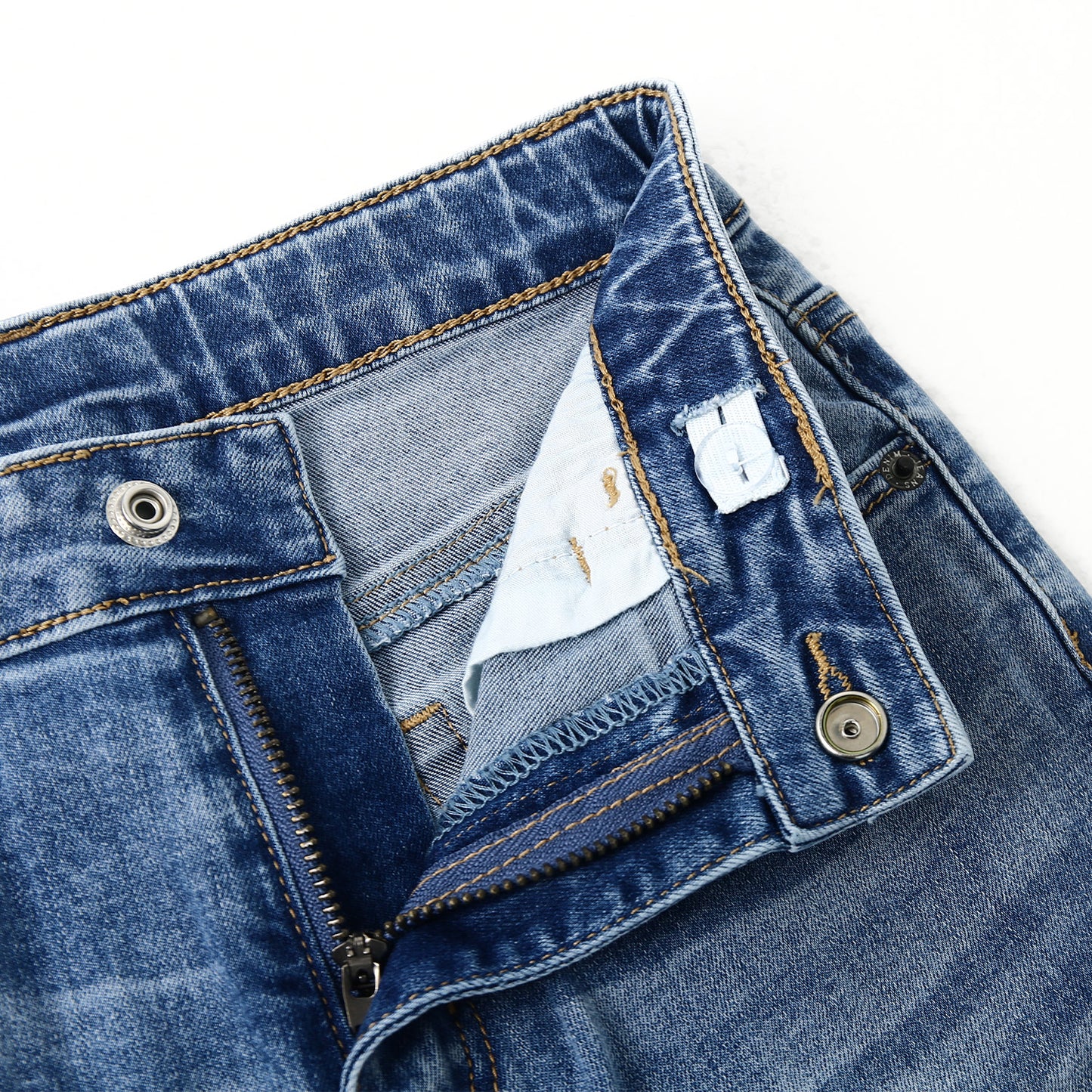 Girl Slim Jeans, 5-14T Straight Fit Simple Desgin Denim Pants