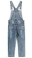 Little Boys Slim Fit Jeans Ripped Bib Pocket Fashion Denim Overalls