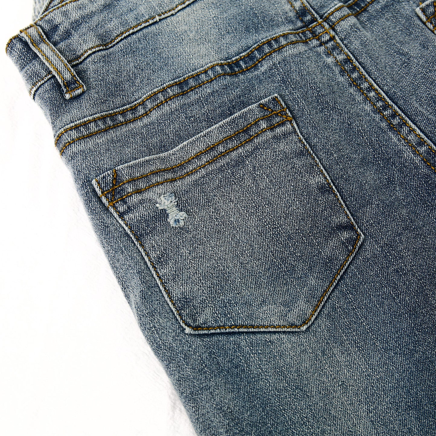 Little Boys Slim Fit Jeans Ripped Bib Pocket Fashion Denim Overalls