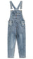 Little Boys Slim Fit Jeans Ripped Bib Pocket Fashion Denim Overalls