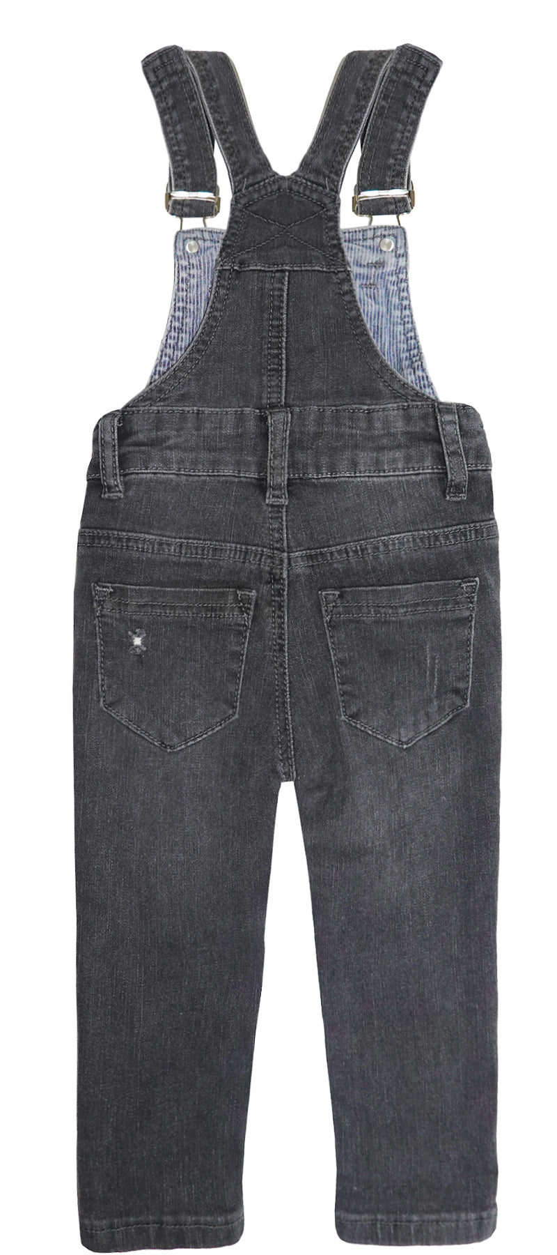 Little Boys Slim Fit Jeans Ripped Bib Pocket Fashion Denim Overalls