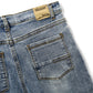 Baby Little Boy Slim Fit Jeans Little Kid Ripped Elastic Band Inside Denim Pants