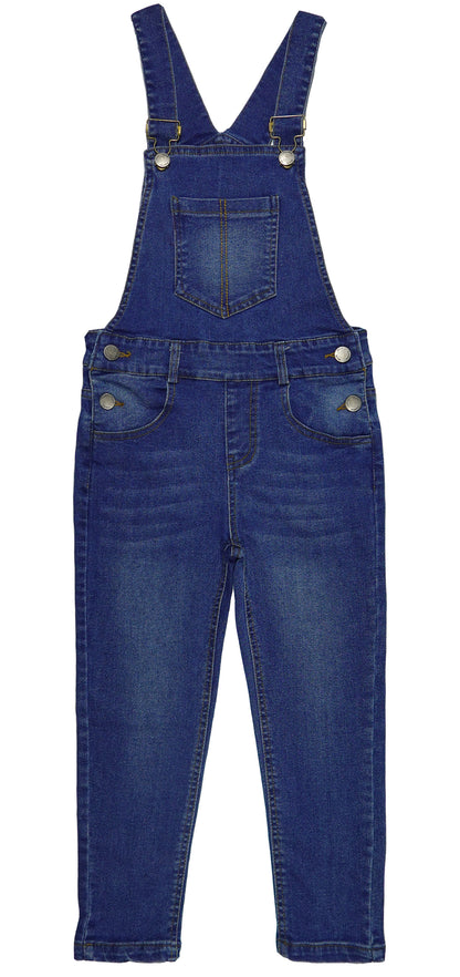 Little Boys Jeans Overalls Elasitic Band Inside Soft Stretchy Denim Workwear