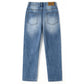 Girls Jeans,Kids Elastic Band Inside Ripped Denim Pants
