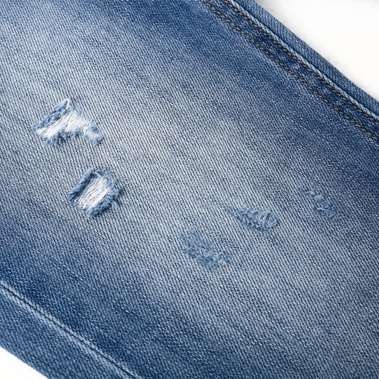 Girls Jeans,Kids Elastic Band Inside Ripped Denim Pants