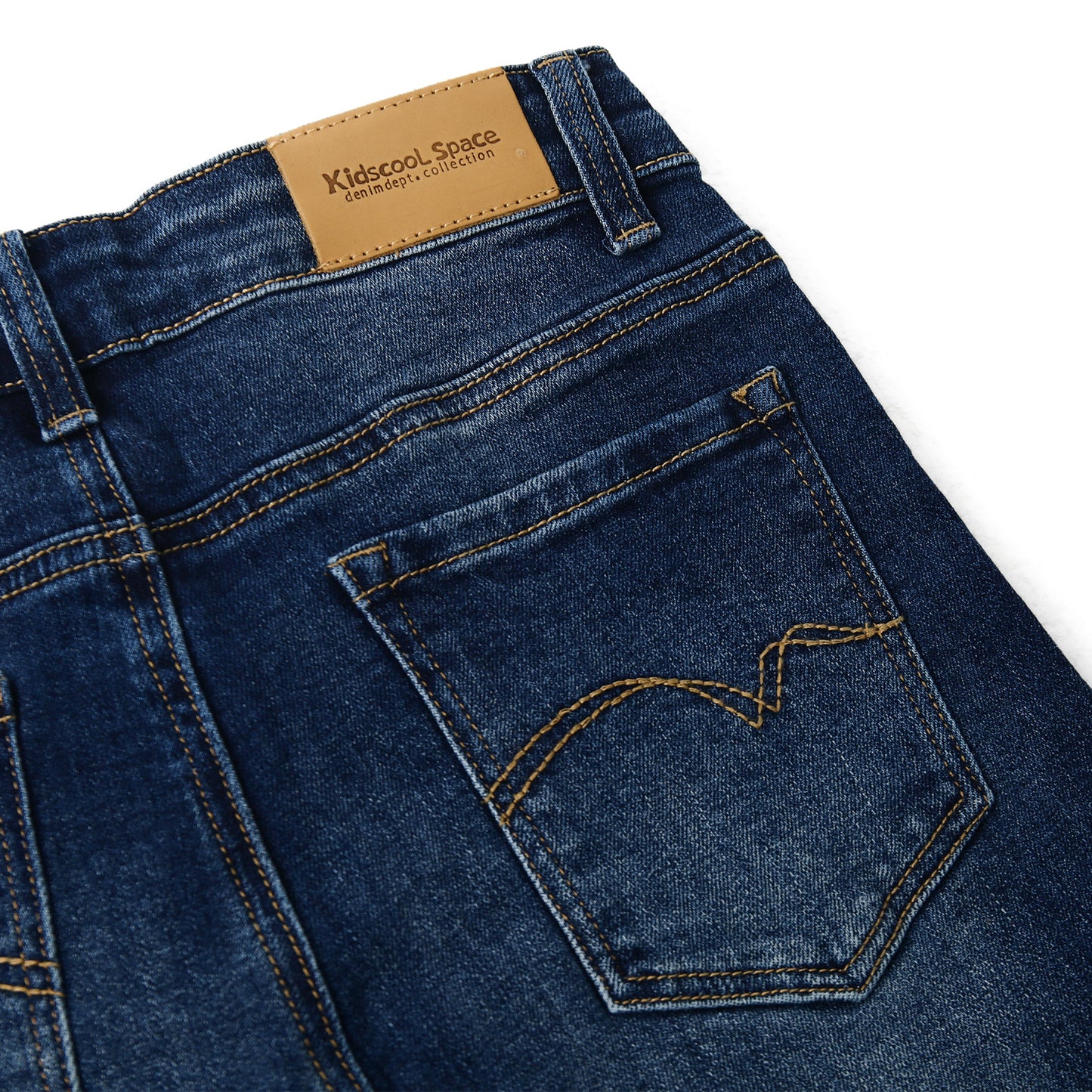 Boy Jeans Kids Elastic Band Inside Ripped Slim Fit Denim Pants