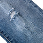 Boy Jeans Kids Elastic Band Inside Ripped Slim Fit Denim Pants