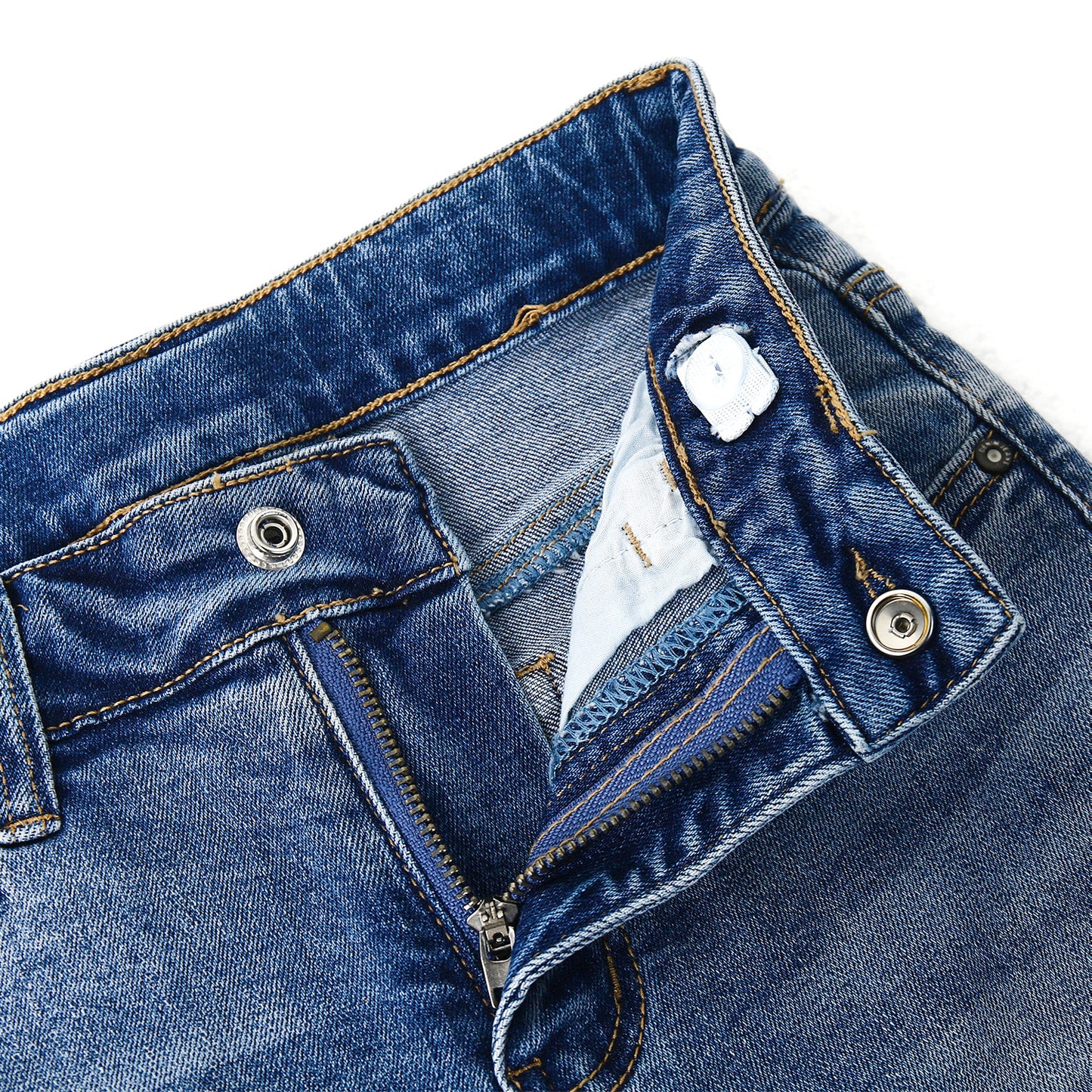 Boy Jeans Kids Elastic Band Inside Ripped Slim Fit Denim Pants