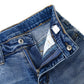 Boy Jeans Kids Elastic Band Inside Ripped Slim Fit Denim Pants