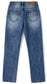 6-14T Girls Jeans,Elastic Band Inside Ripped Holes Denim Pants