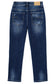 Boy Jeans Little Kid Elastic Band Inside Ripped Slim Fit Denim Pants