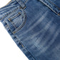 Boy Jeans Little Kid Elastic Band Inside Ripped Slim Fit Denim Pants