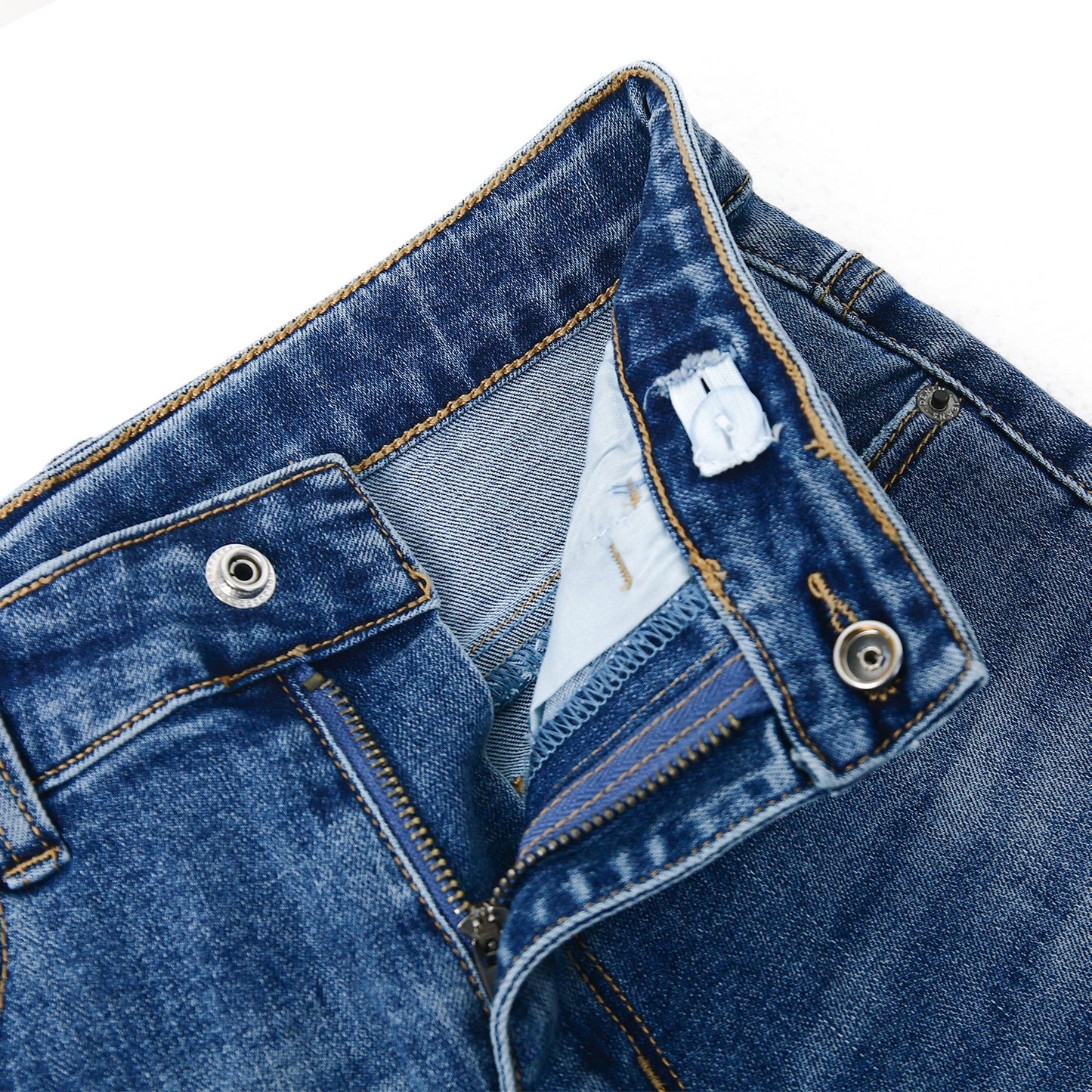 Boy Jeans Little Kid Elastic Band Inside Ripped Slim Fit Denim Pants