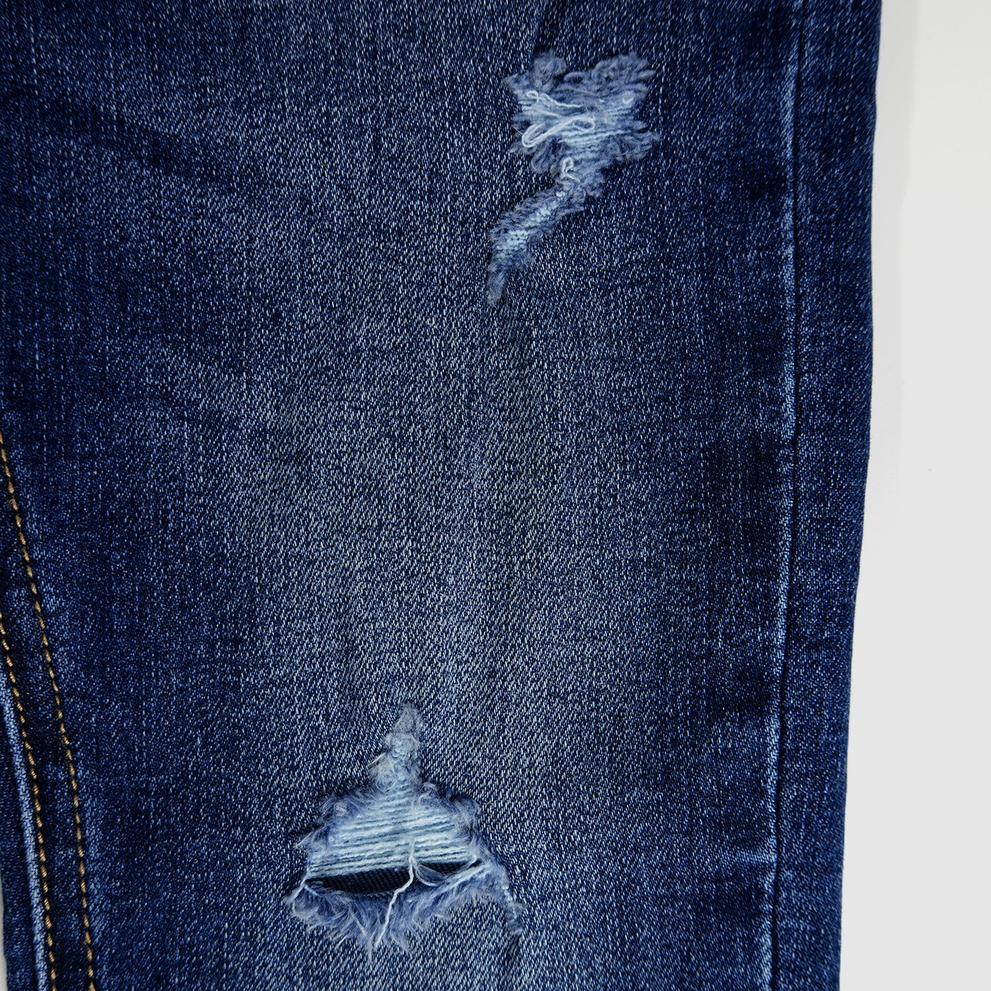 Boy Jeans Little Kid Elastic Band Inside Ripped Slim Fit Denim Pants
