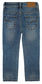 Boy Jeans Little Kid Elastic Band Inside Ripped Slim Fit Denim Pants