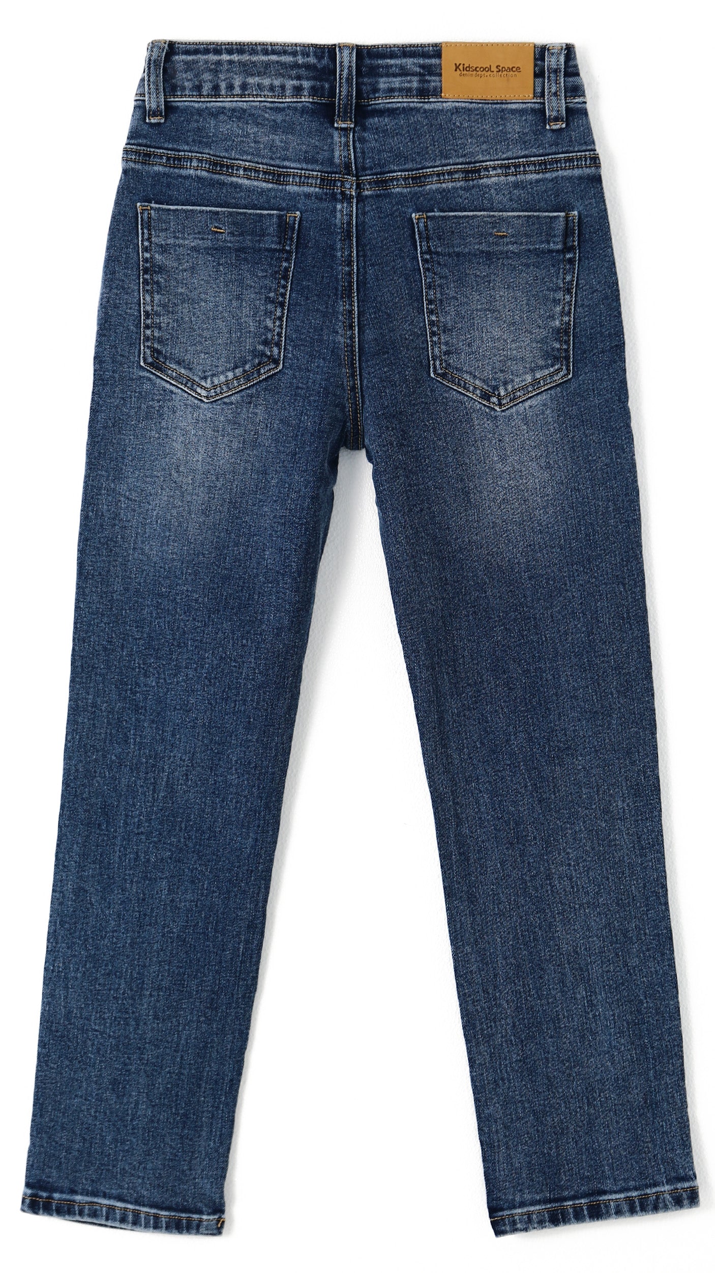 6-13T Girls Jeans, Kids Elastic Band Inside Ripped Denim Pants