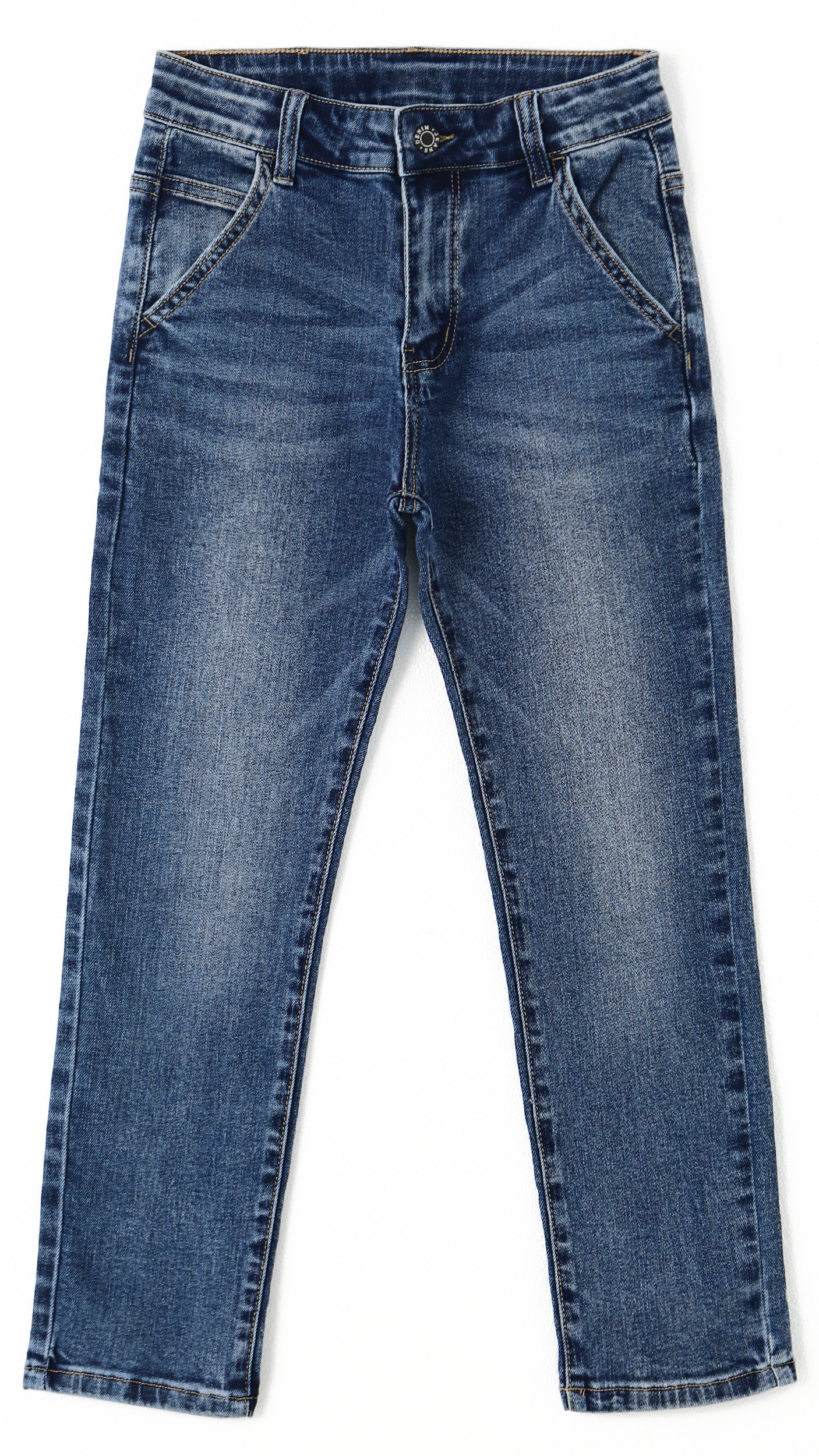 6-13T Girls Jeans, Kids Elastic Band Inside Ripped Denim Pants