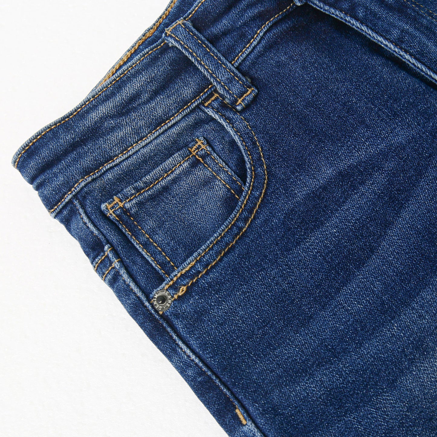 Boys Jeans Little Big Elastic Band Inside Simple Desgin Stretchy Denim Pants