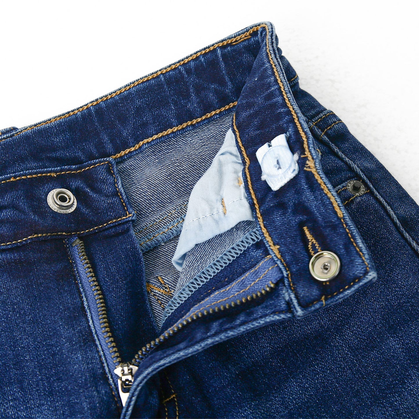 Boys Jeans Little Big Elastic Band Inside Simple Desgin Stretchy Denim Pants