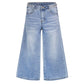 Girls Slim Fit Jeans, 6T-14T Flash Chain Wide Leg Denim Pants Wide Leg Denim Pants