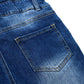Baby Little Girls Stretchy Denim Shortalls