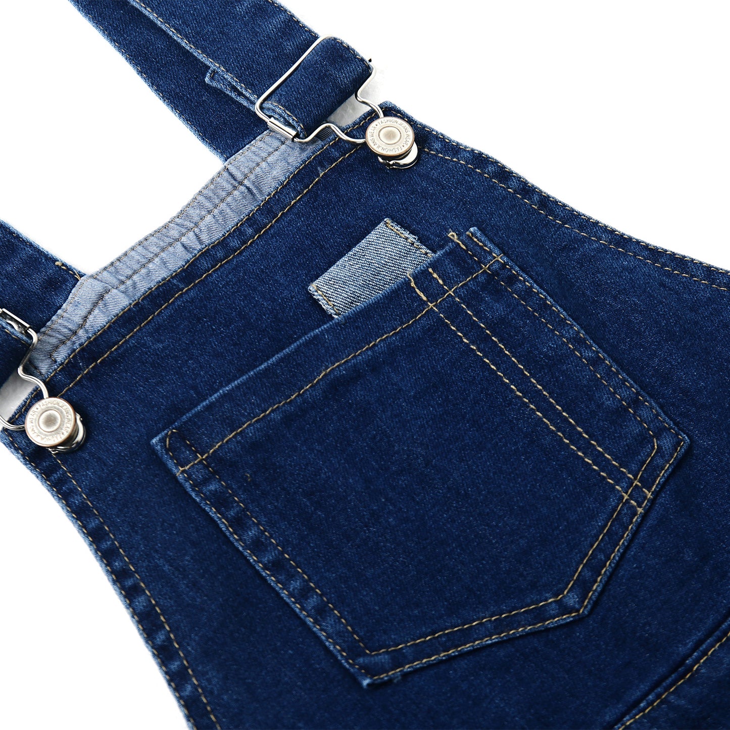 Big Boys Girls Washed Soft Summer Denim Shortalls