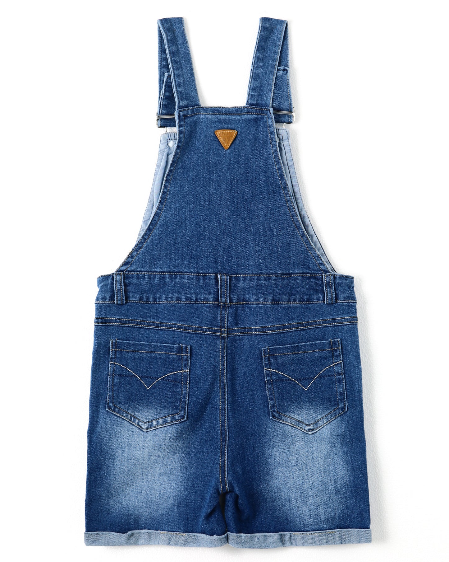 Big Boys Girls Washed Soft Summer Denim Shortalls