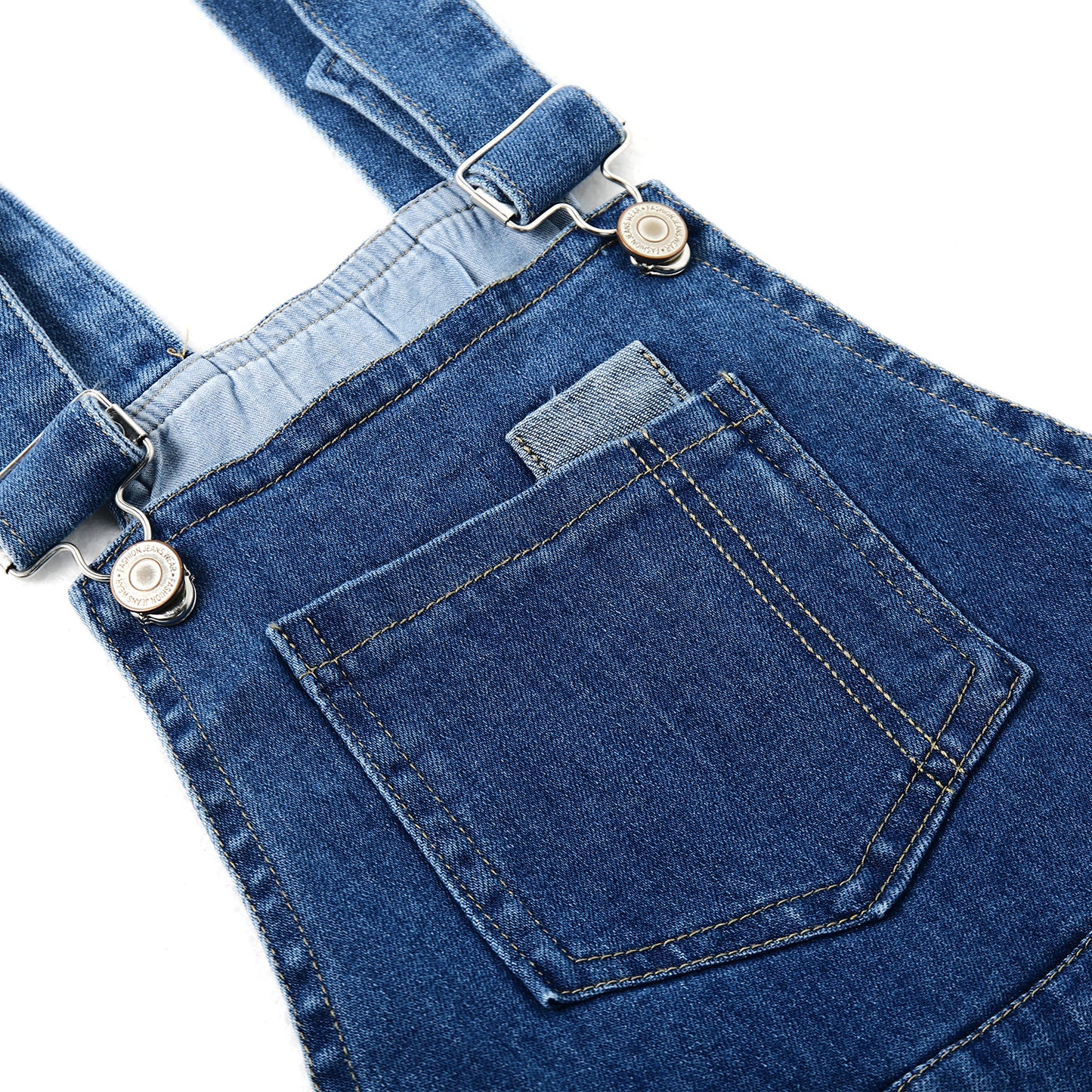 Big Boys Girls Washed Soft Summer Denim Shortalls