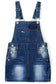 12M-6T Baby Little Girls Skirt,Ripped Soft Strechy Denim Girls Summer Overalls Dress