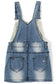 12M-6T Baby Little Girls Skirt,Ripped Soft Strechy Denim Girls Summer Overalls Dress