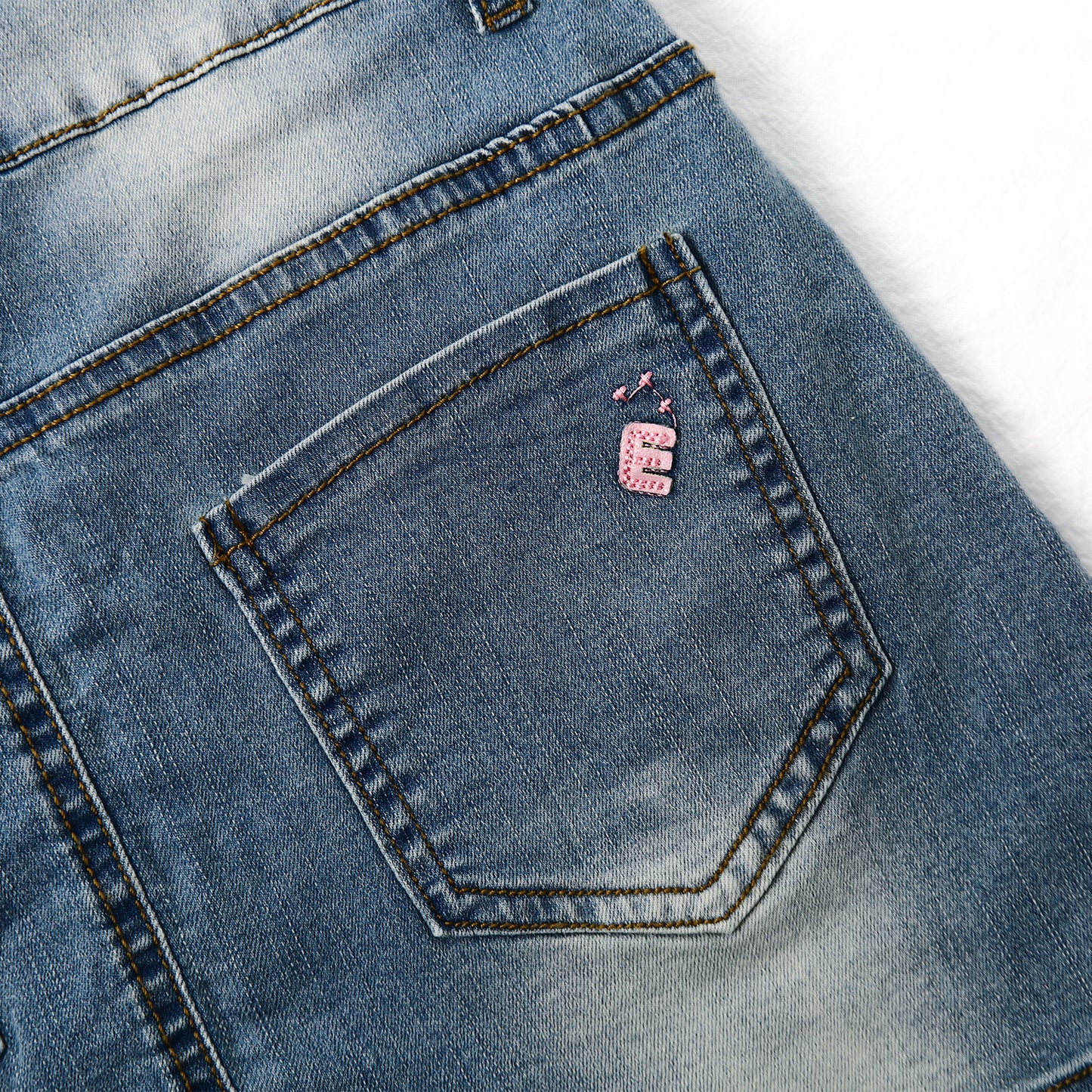 12M-6T Baby Little Girls Skirt,Ripped Soft Strechy Denim Girls Summer Overalls Dress