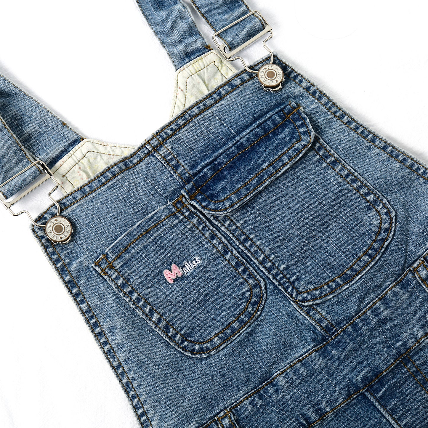 12M-6T Baby Little Girls Skirt,Ripped Soft Strechy Denim Girls Summer Overalls Dress