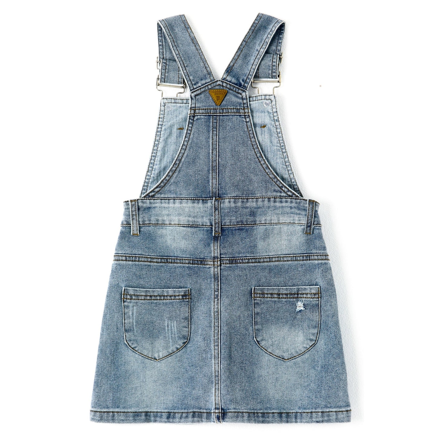 Girls Denim Skirts,Baby Little Big Girls Ripped Soft Stretchy Jeans Overall Dress