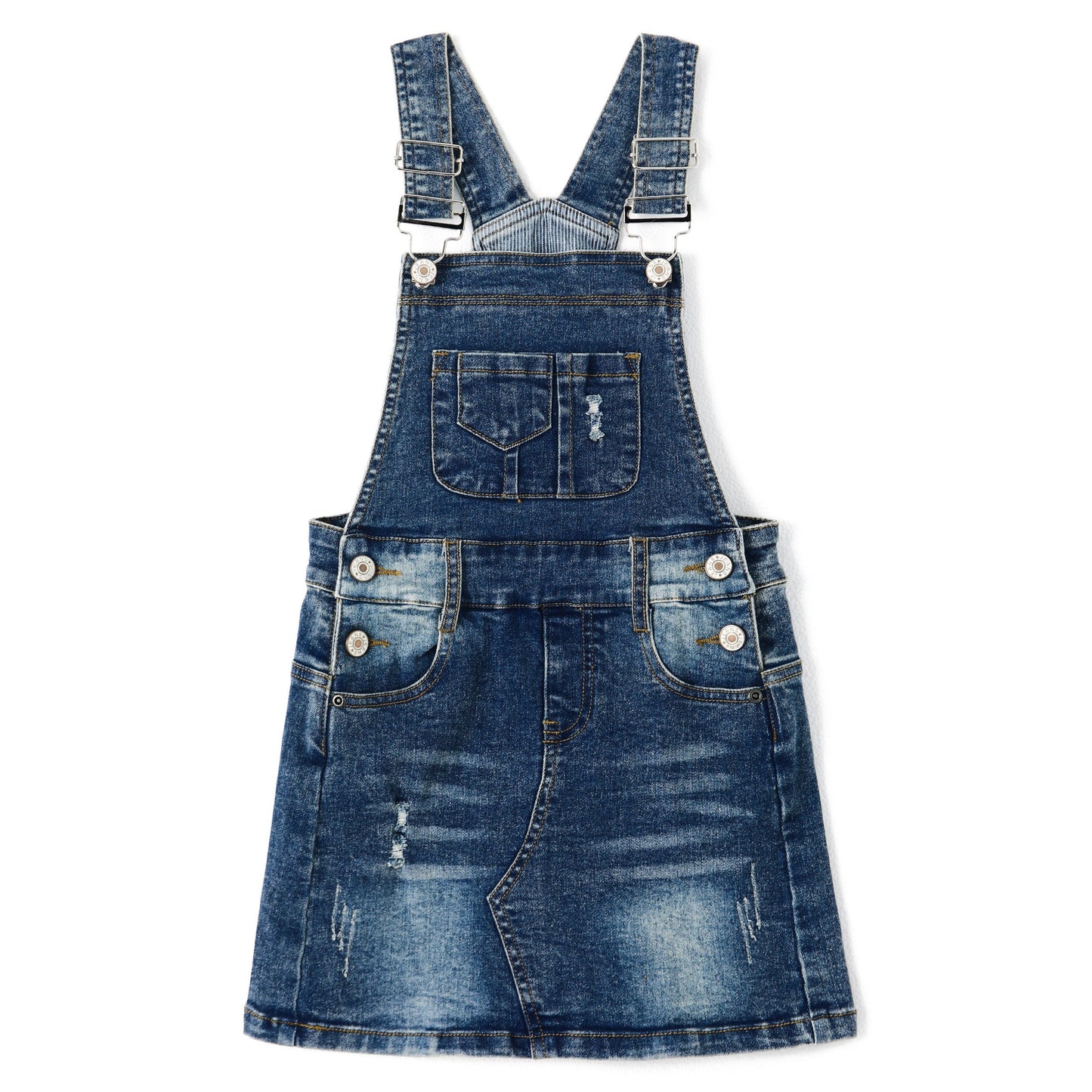 Baby Little Girls Skirt,Ripped Soft Strechy Denim Girls Summer Overalls Dress
